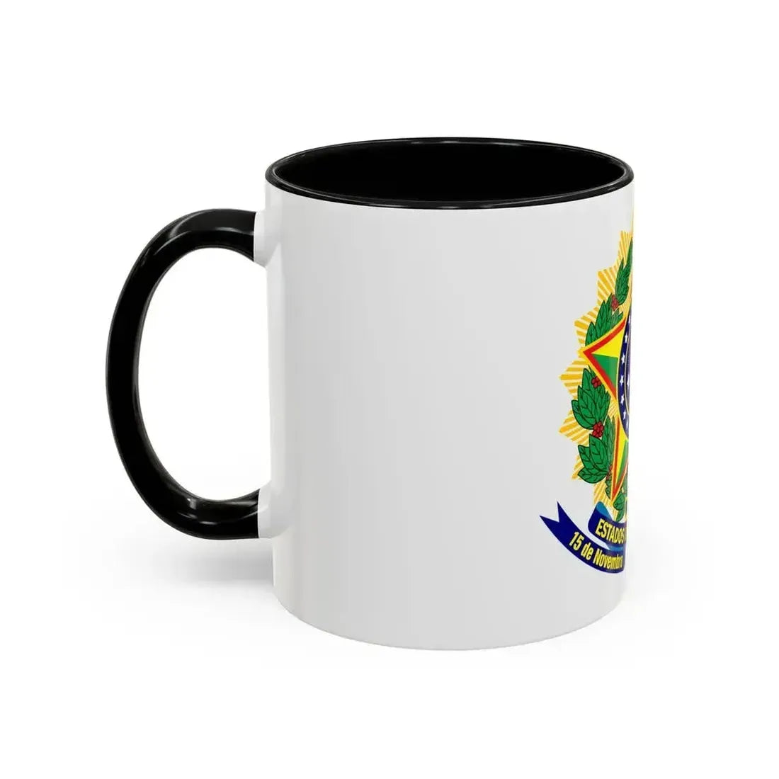 Coat of arms of the United States of Brazil - Accent Coffee Mug - Go Mug Yourself