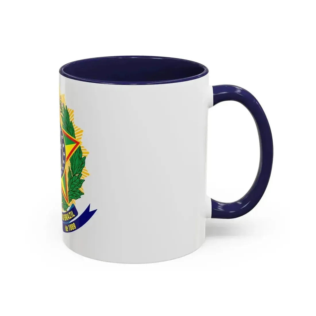 Coat of arms of the United States of Brazil - Accent Coffee Mug - Go Mug Yourself