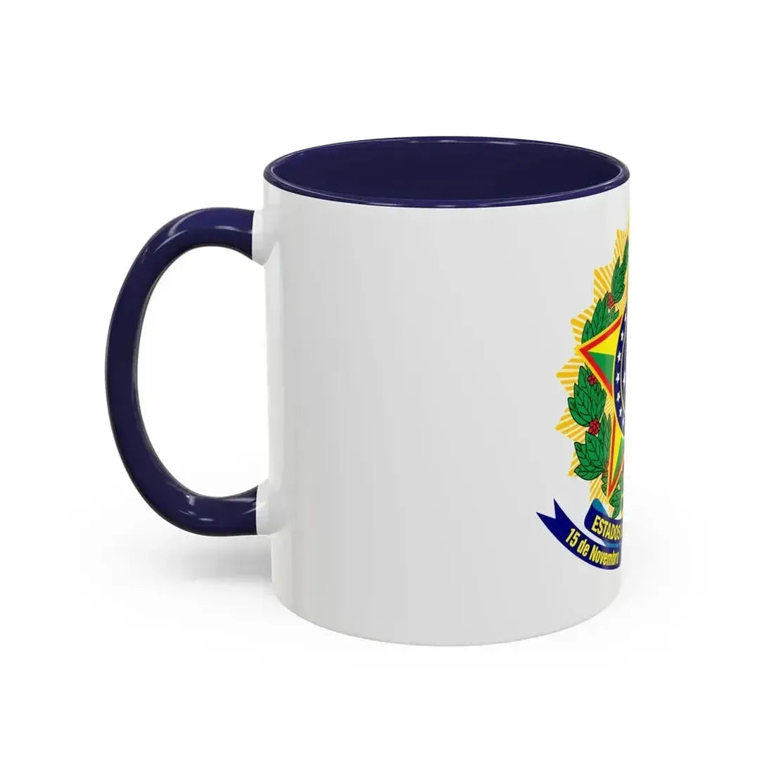 Coat of arms of the United States of Brazil - Accent Coffee Mug - Go Mug Yourself