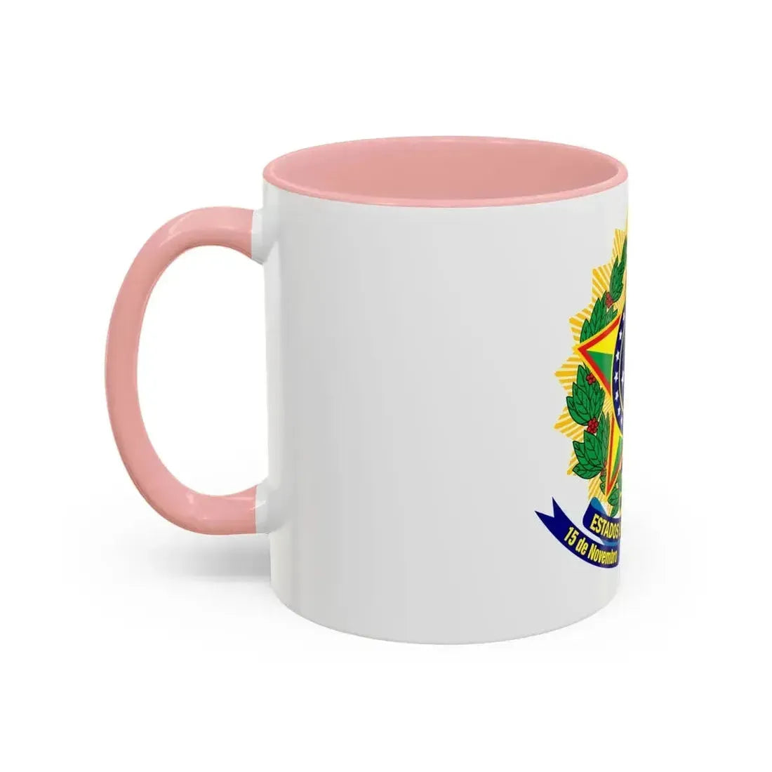 Coat of arms of the United States of Brazil - Accent Coffee Mug - Go Mug Yourself