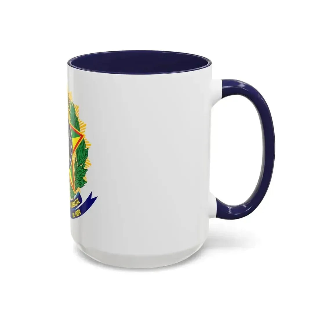 Coat of arms of the United States of Brazil - Accent Coffee Mug - Go Mug Yourself