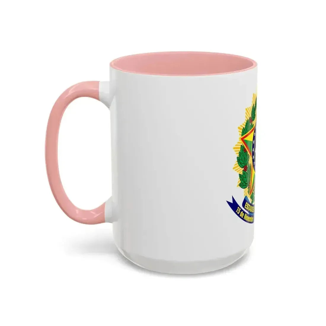 Coat of arms of the United States of Brazil - Accent Coffee Mug - Go Mug Yourself