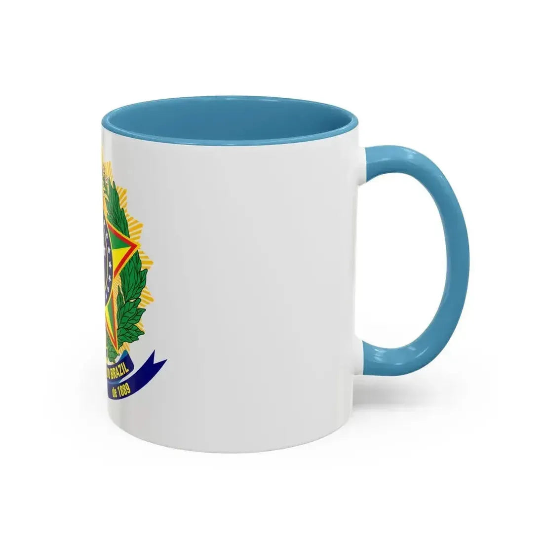 Coat of arms of the United States of Brazil - Accent Coffee Mug - Go Mug Yourself