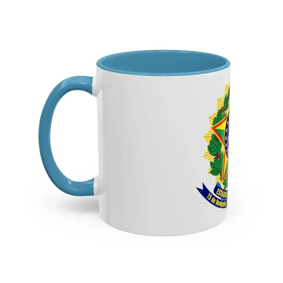 Coat of arms of the United States of Brazil - Accent Coffee Mug - Go Mug Yourself