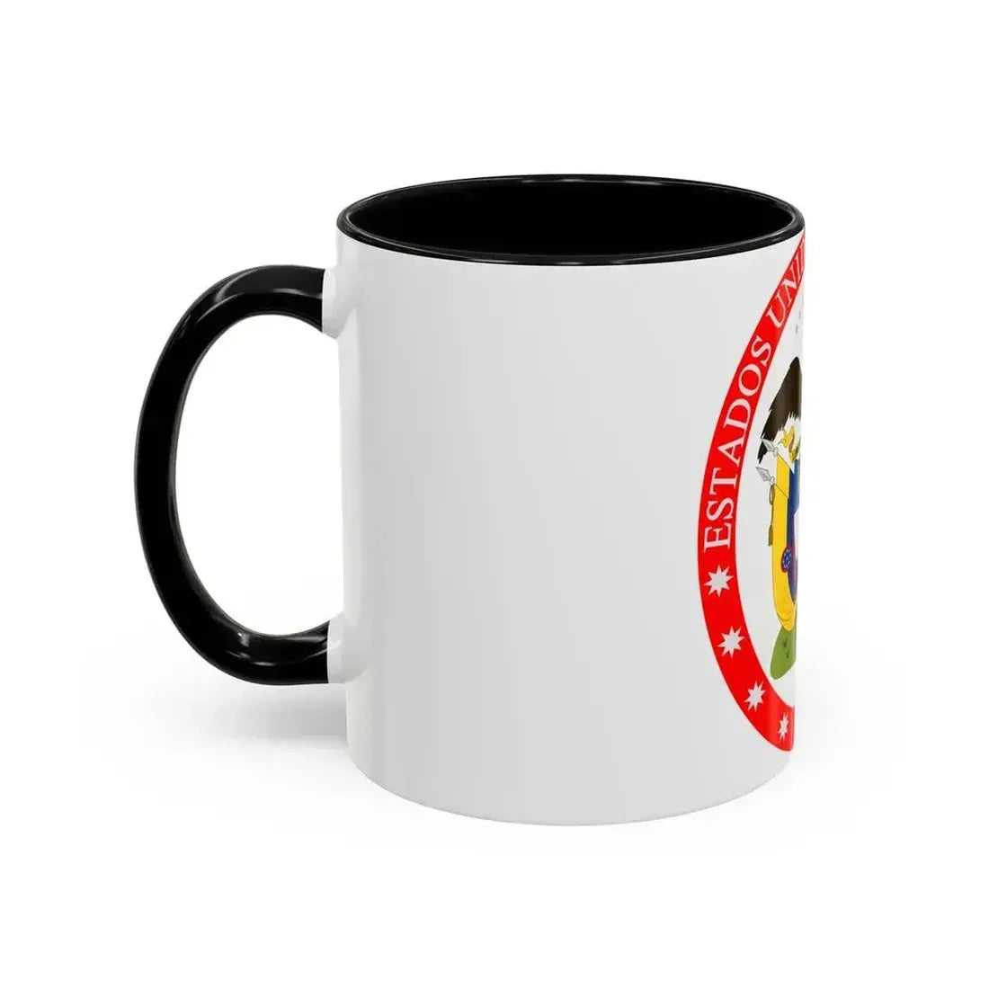 Coat of arms of the United States of Colombia - Accent Coffee Mug - Go Mug Yourself