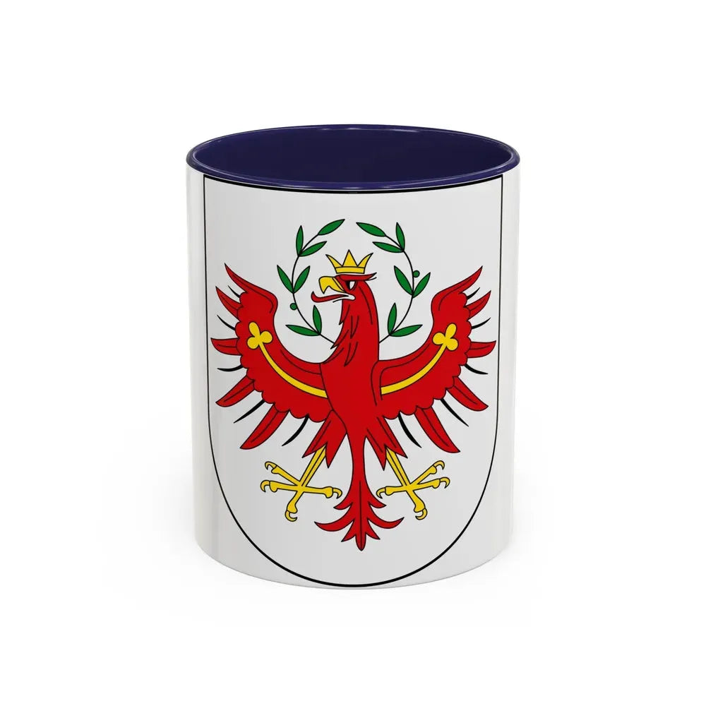 Coat of Arms of Tirol Austria - Accent Coffee Mug 11oz Navy - Go Mug Yourself