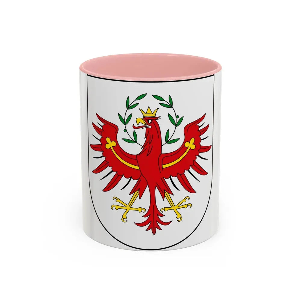 Coat of Arms of Tirol Austria - Accent Coffee Mug 11oz Pink - Go Mug Yourself