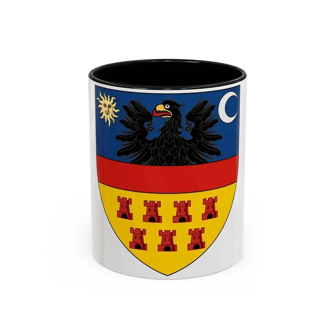 Coat of arms of Transylvania - Accent Coffee Mug 11oz Black - Go Mug Yourself