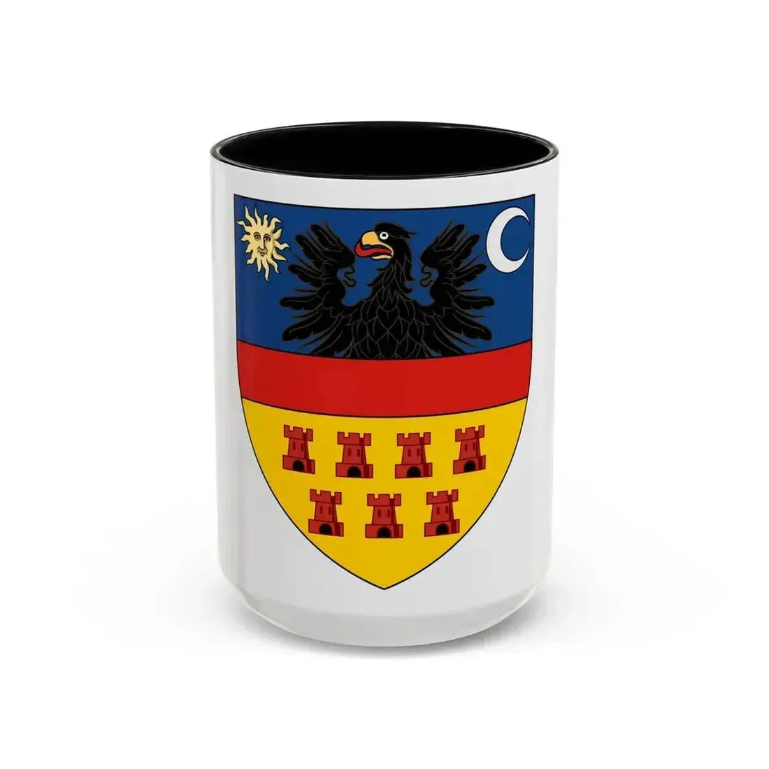 Coat of arms of Transylvania - Accent Coffee Mug 15oz Black - Go Mug Yourself