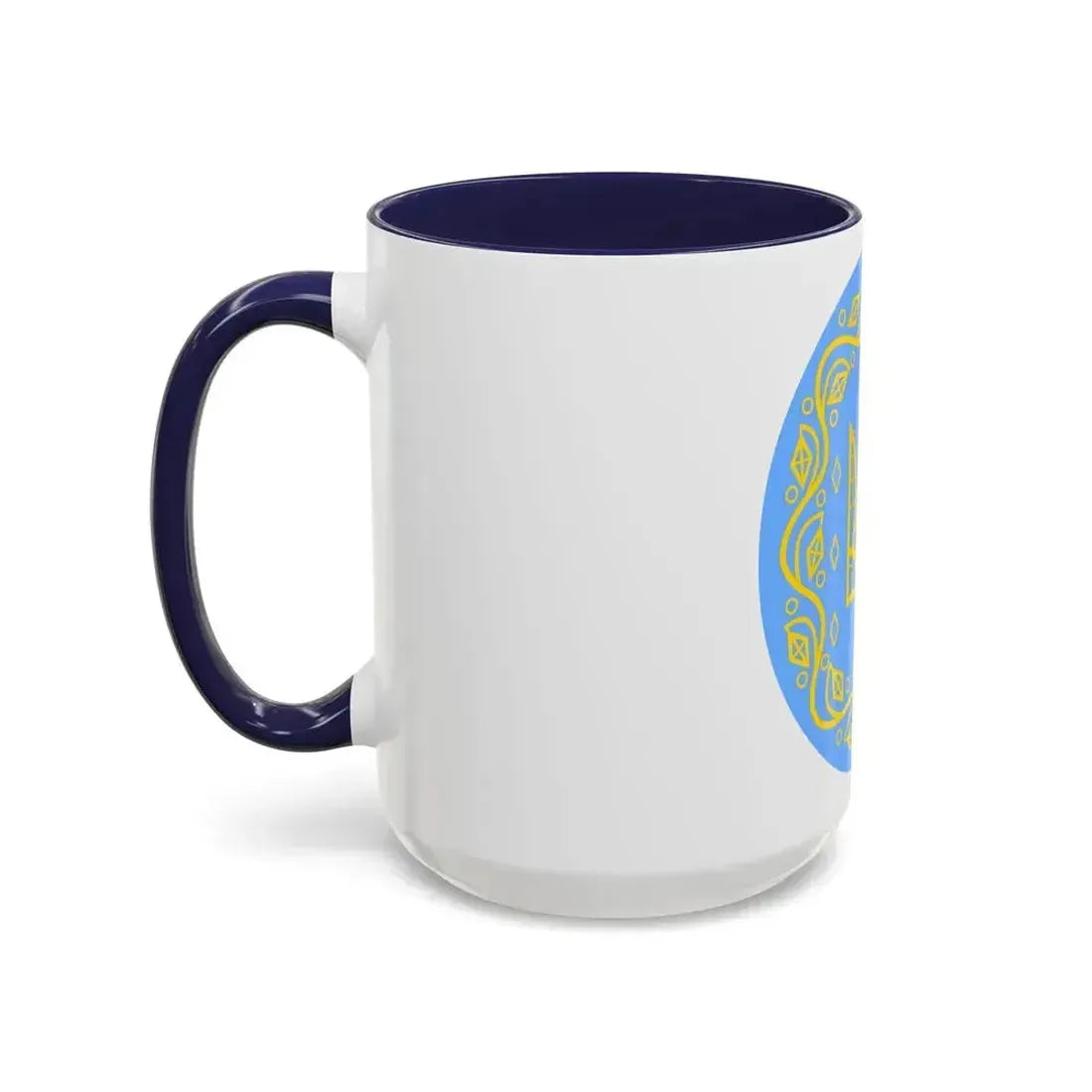 Coat of arms of Ukrainian People's Republic 2 - Accent Coffee Mug - Go Mug Yourself