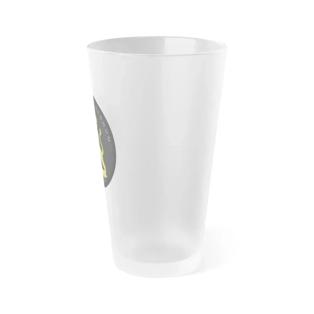 Coat of arms of United Belgian States - Frosted Pint Glass 16oz - Go Mug Yourself