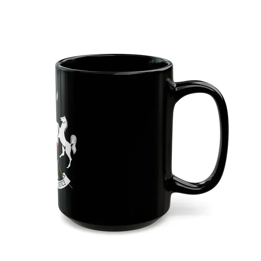 Coat of arms of Upper Volta (1967-1984) - Black Coffee Mug - Go Mug Yourself