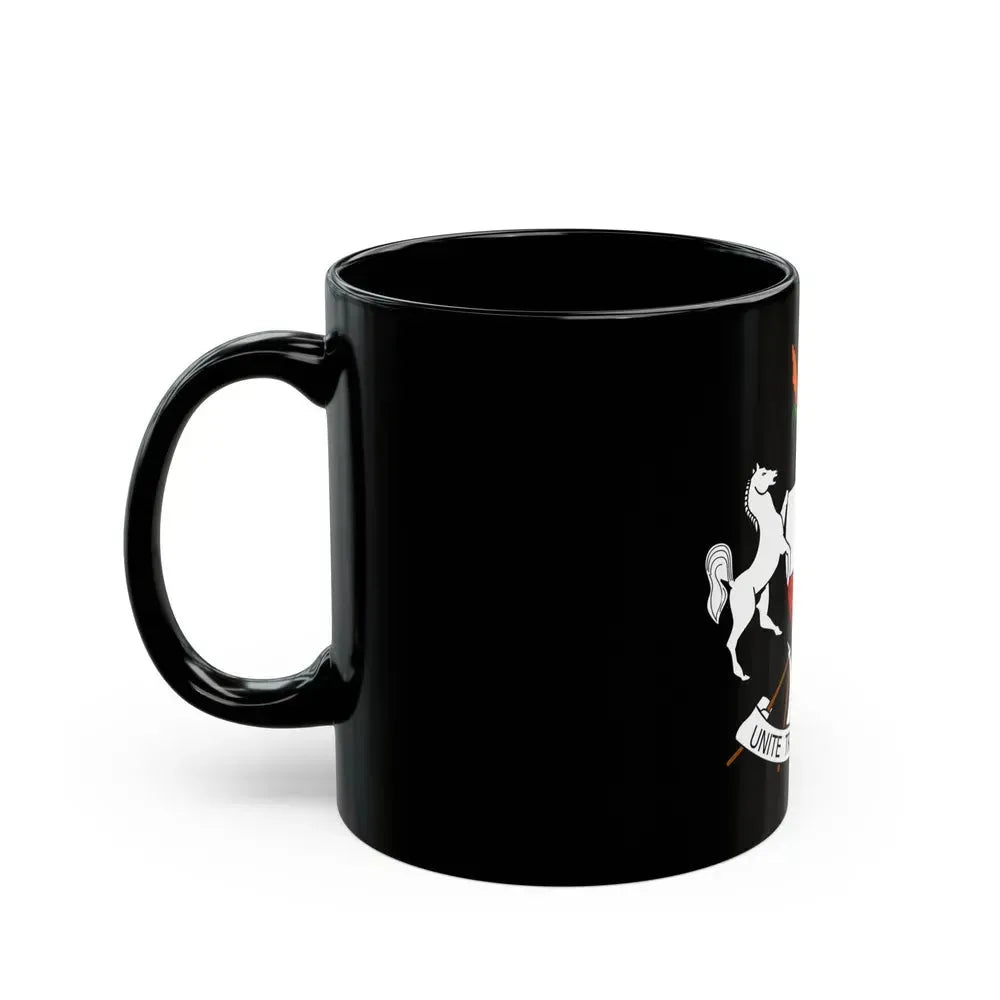 Coat of arms of Upper Volta (1967-1984) - Black Coffee Mug - Go Mug Yourself