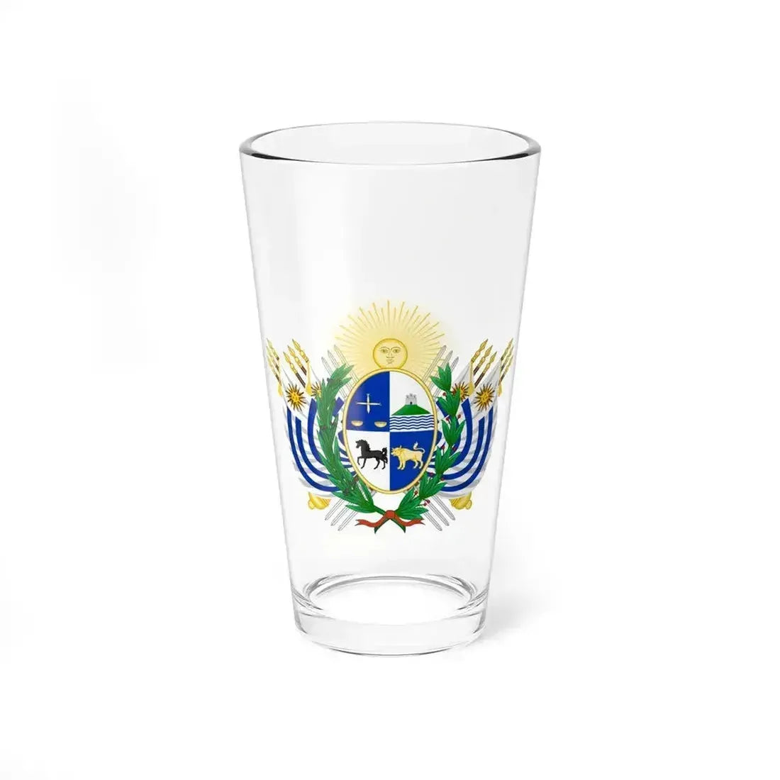 Coat of arms of Uruguay (1829-1908) - Pint Glass 16oz 16oz - Go Mug Yourself