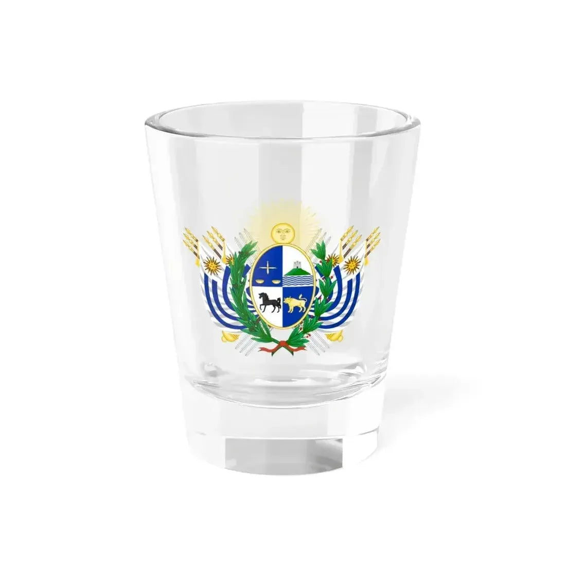 Coat of arms of Uruguay (1829-1908) - Shot Glass 1.5oz 1.5oz - Go Mug Yourself
