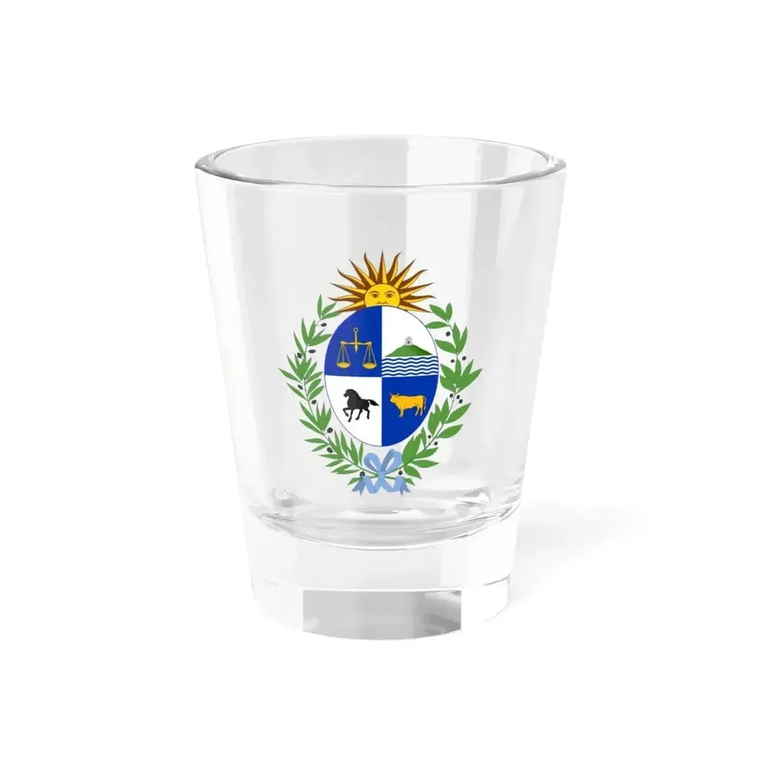 Coat of arms of Uruguay - Shot Glass 1.5oz 1.5oz - Go Mug Yourself