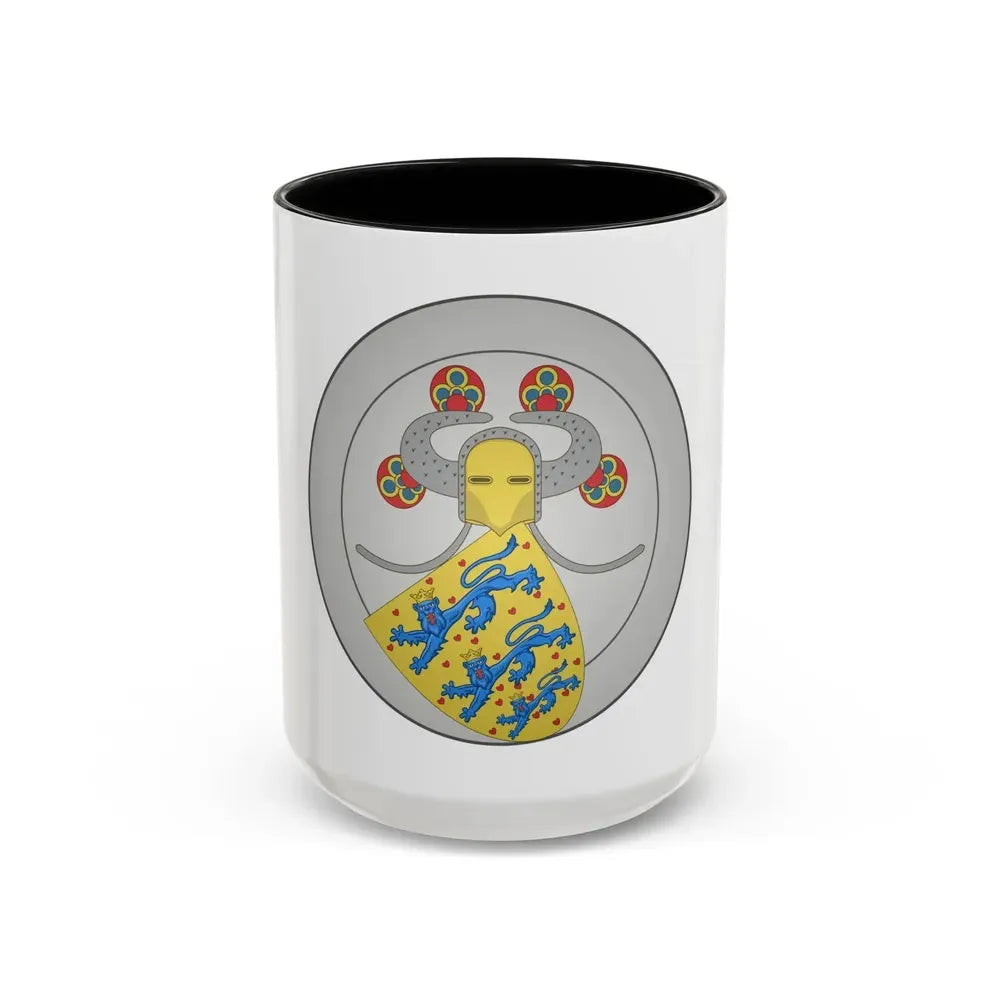 Coat of arms of Valdemar IV of Denmark - Accent Coffee Mug 15oz Black - Go Mug Yourself