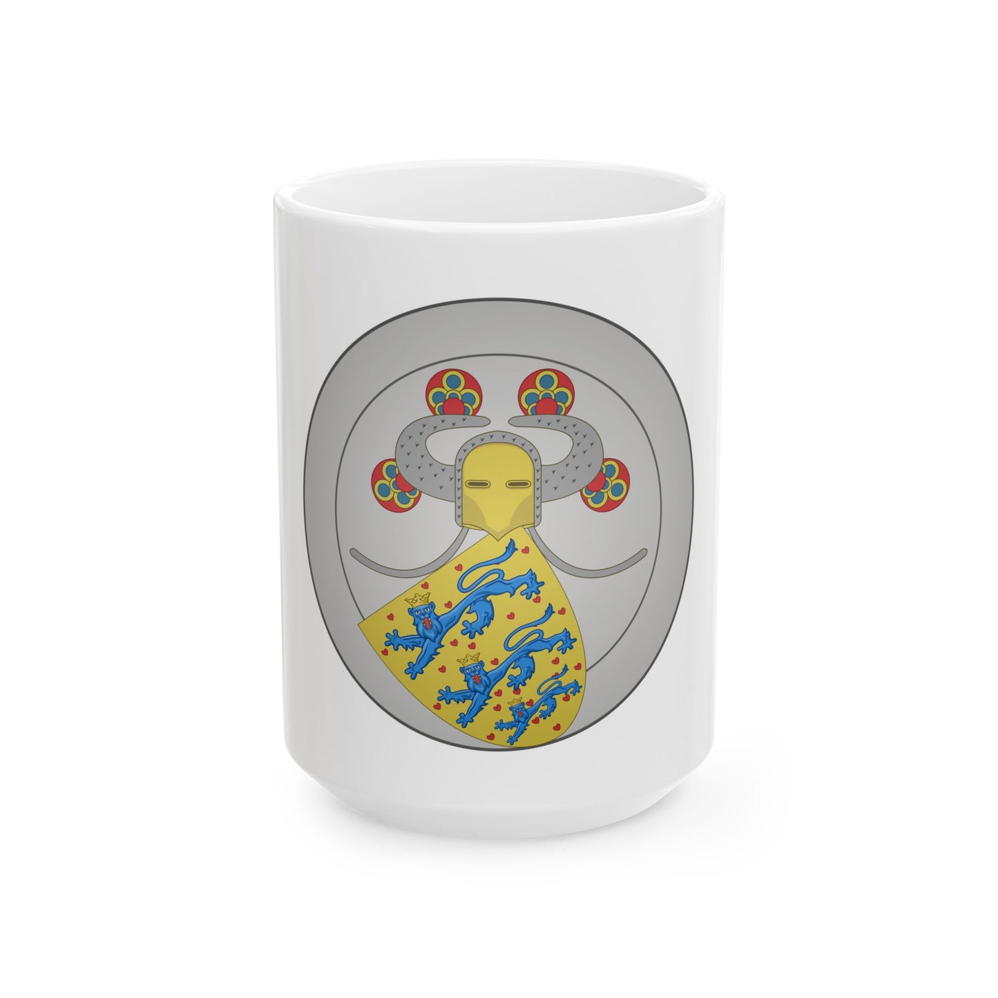 Coat of arms of Valdemar IV of Denmark - White Coffee Mug-15oz-Go Mug Yourself