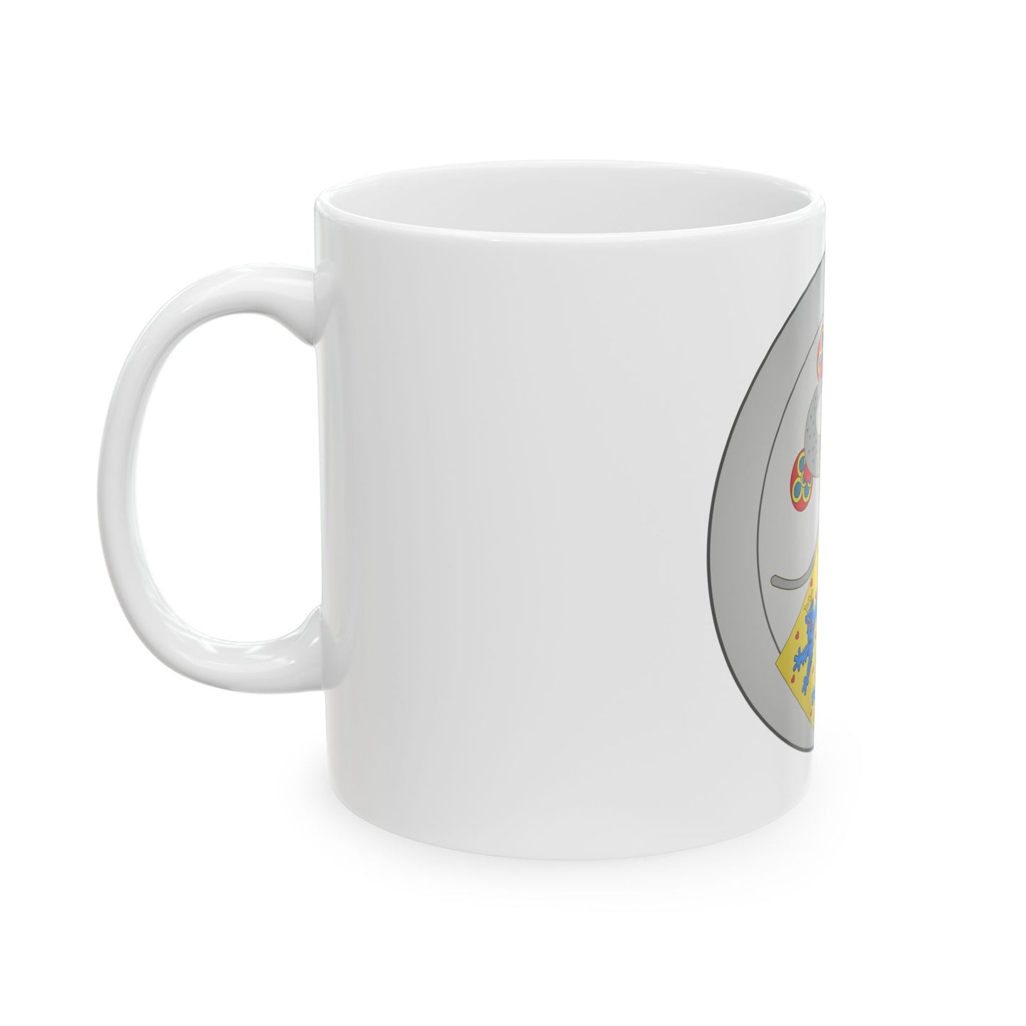 Coat of arms of Valdemar IV of Denmark - White Coffee Mug-Go Mug Yourself