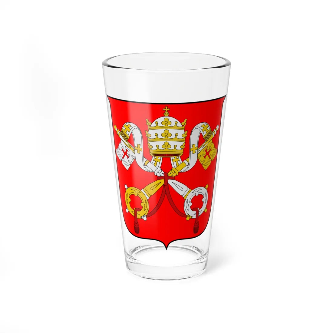 Coat of arms of Vatican City 2001-2023 3 (Spain) (Coat of Arms) Pint Glass 16oz 16oz - Go Mug Yourself