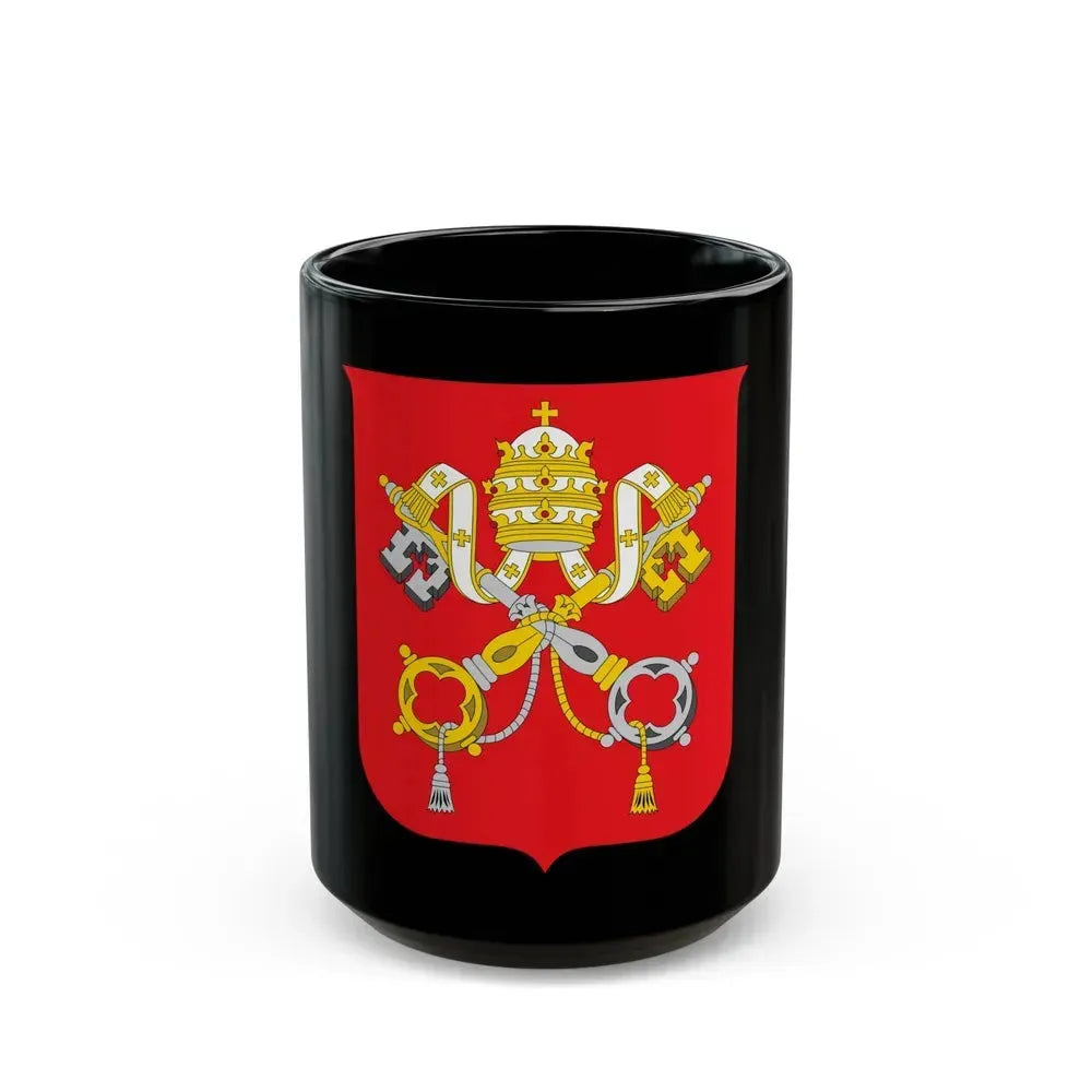 Coat of arms of Vatican City State - Black Coffee Mug 15oz - Go Mug Yourself