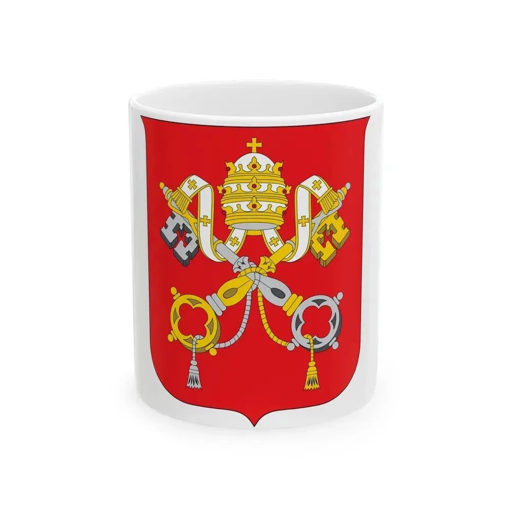 Coat of arms of Vatican City State - White Coffee Mug 11oz - Go Mug Yourself