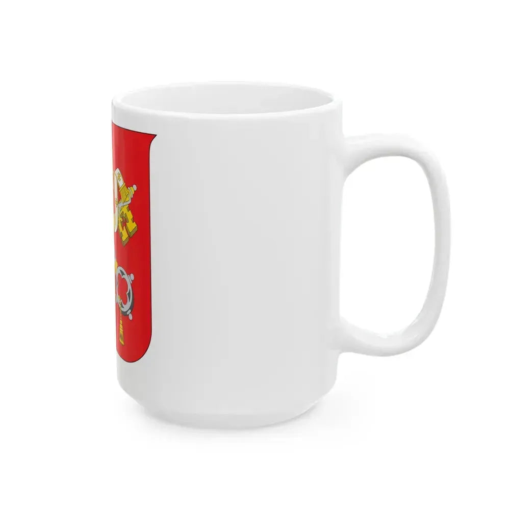 Coat of arms of Vatican City State - White Coffee Mug - Go Mug Yourself
