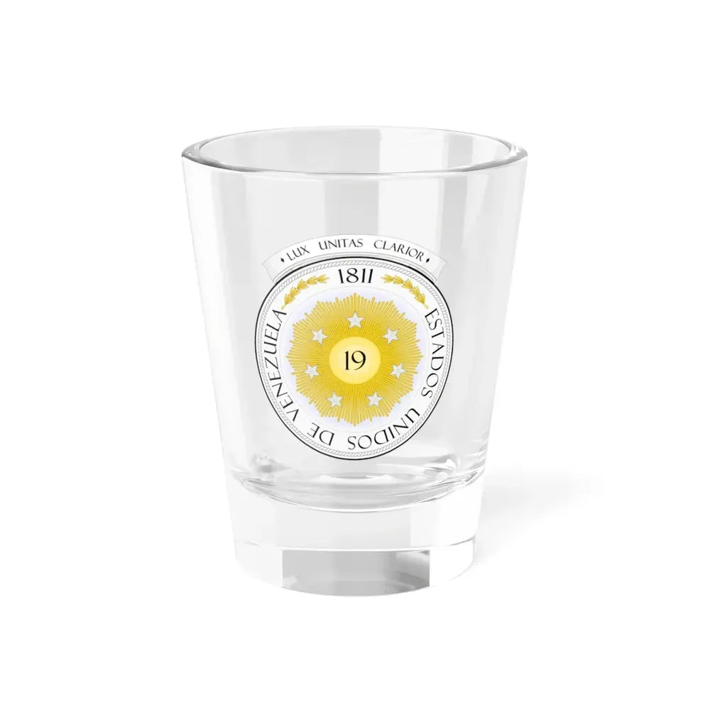 Coat of arms of Venezuela (1810) - Shot Glass 1.5oz 1.5oz - Go Mug Yourself