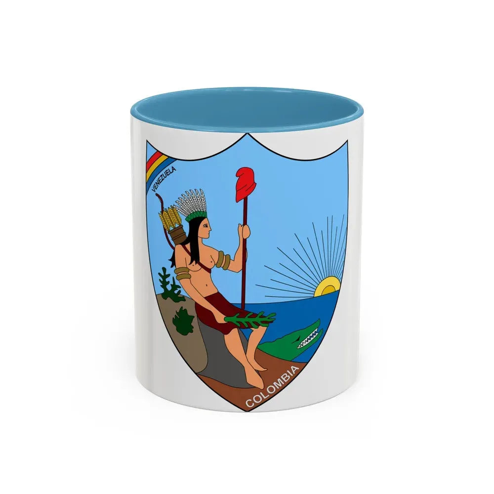 Coat of arms of Venezuela (1811) - Accent Coffee Mug 11oz Light Blue - Go Mug Yourself