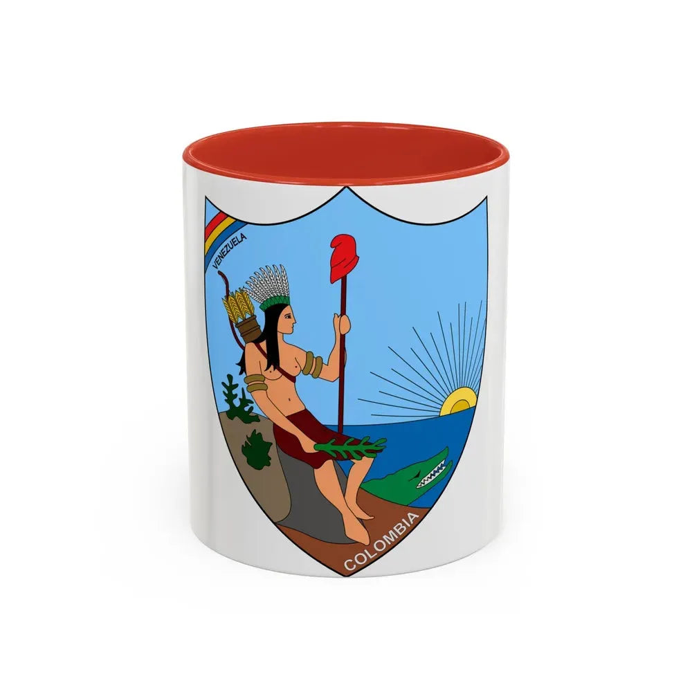 Coat of arms of Venezuela (1811) - Accent Coffee Mug 11oz Red - Go Mug Yourself