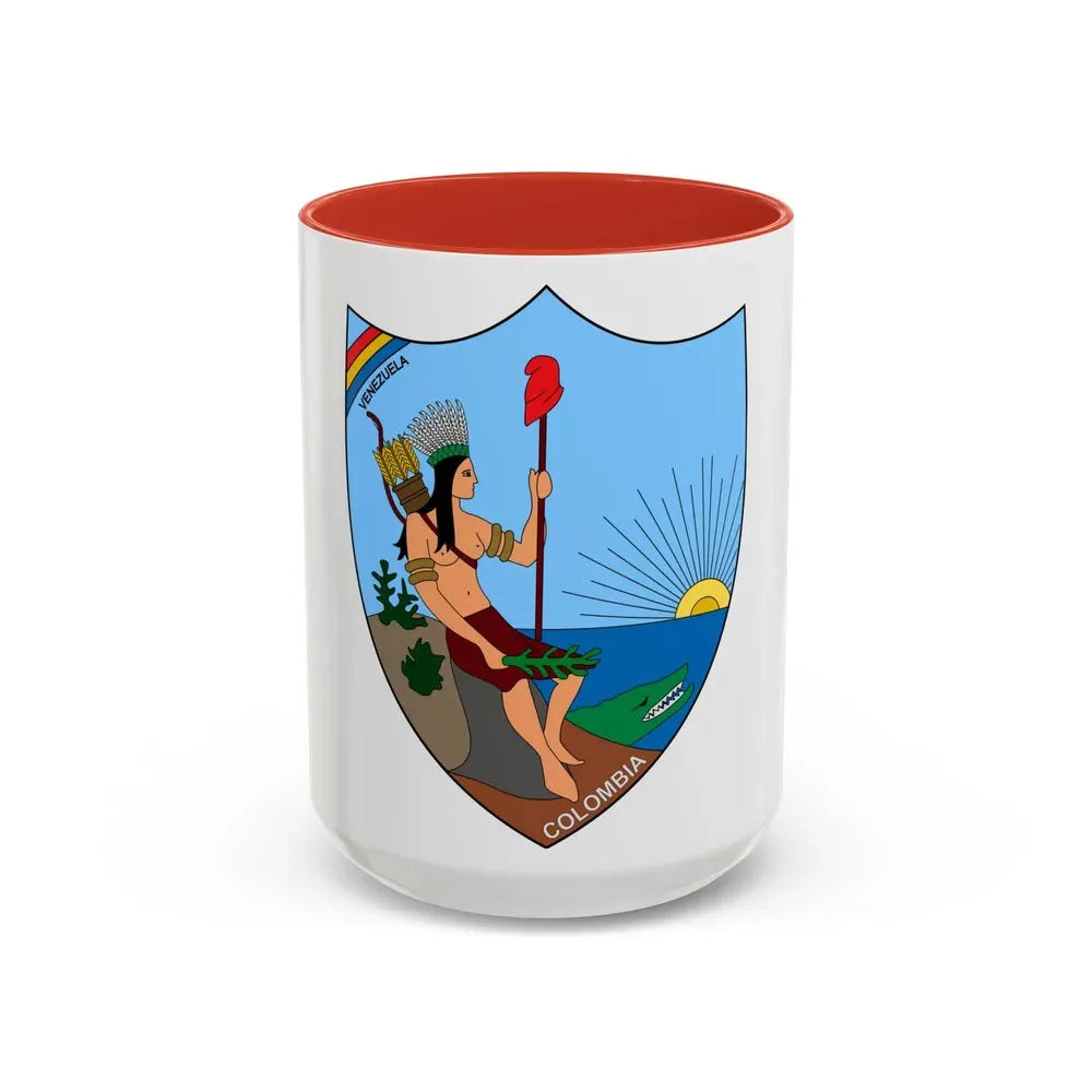 Coat of arms of Venezuela (1811) - Accent Coffee Mug 15oz Red - Go Mug Yourself
