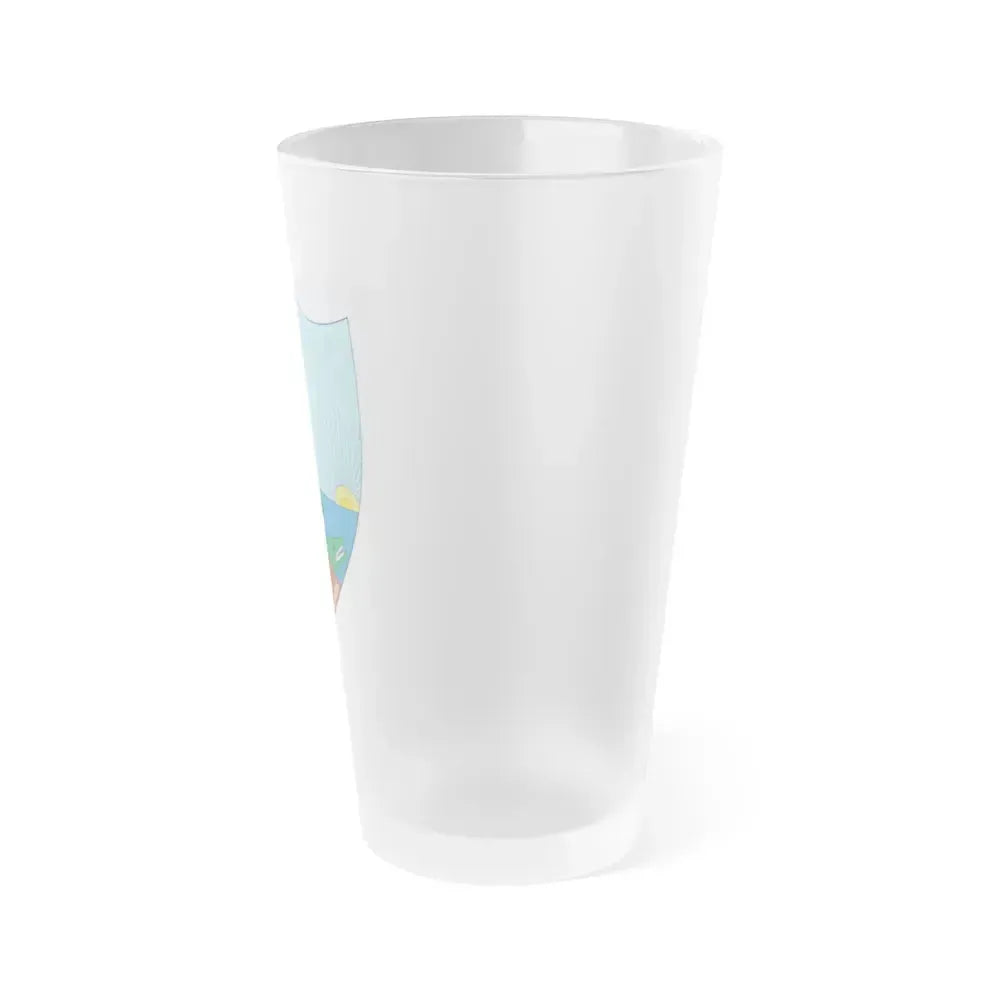 Coat of arms of Venezuela (1811) - Frosted Pint Glass 16oz - Go Mug Yourself