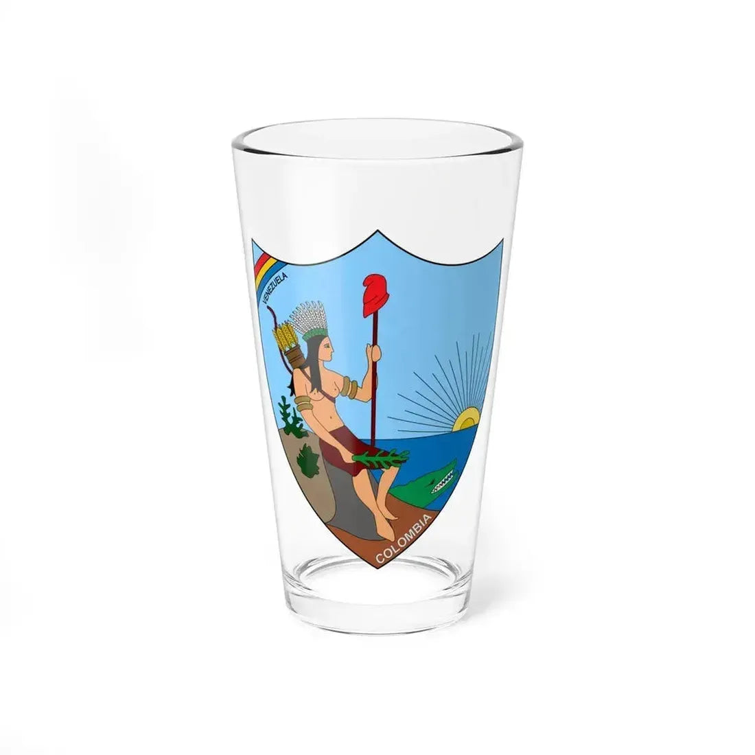Coat of arms of Venezuela (1811) - Pint Glass 16oz 16oz - Go Mug Yourself
