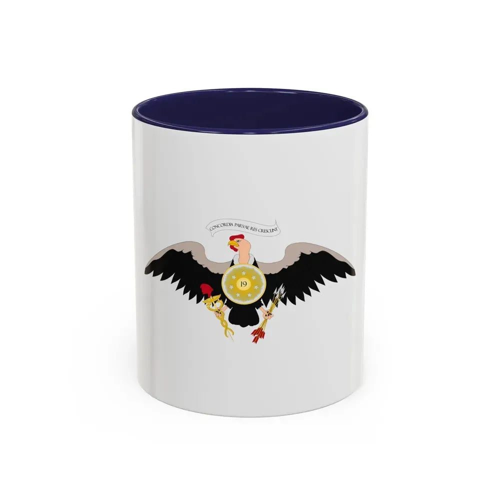 Coat of arms of Venezuela (1812) - Accent Coffee Mug 11oz Navy - Go Mug Yourself