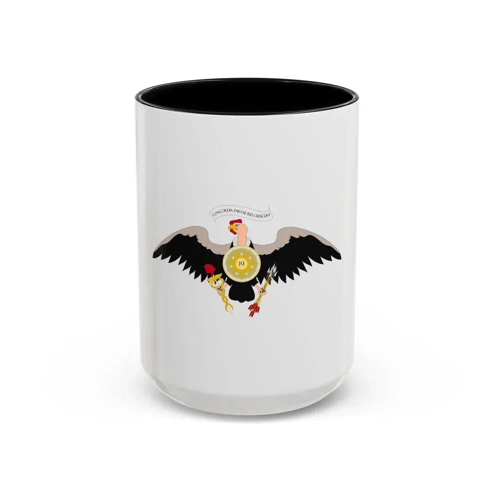Coat of arms of Venezuela (1812) - Accent Coffee Mug 15oz Black - Go Mug Yourself