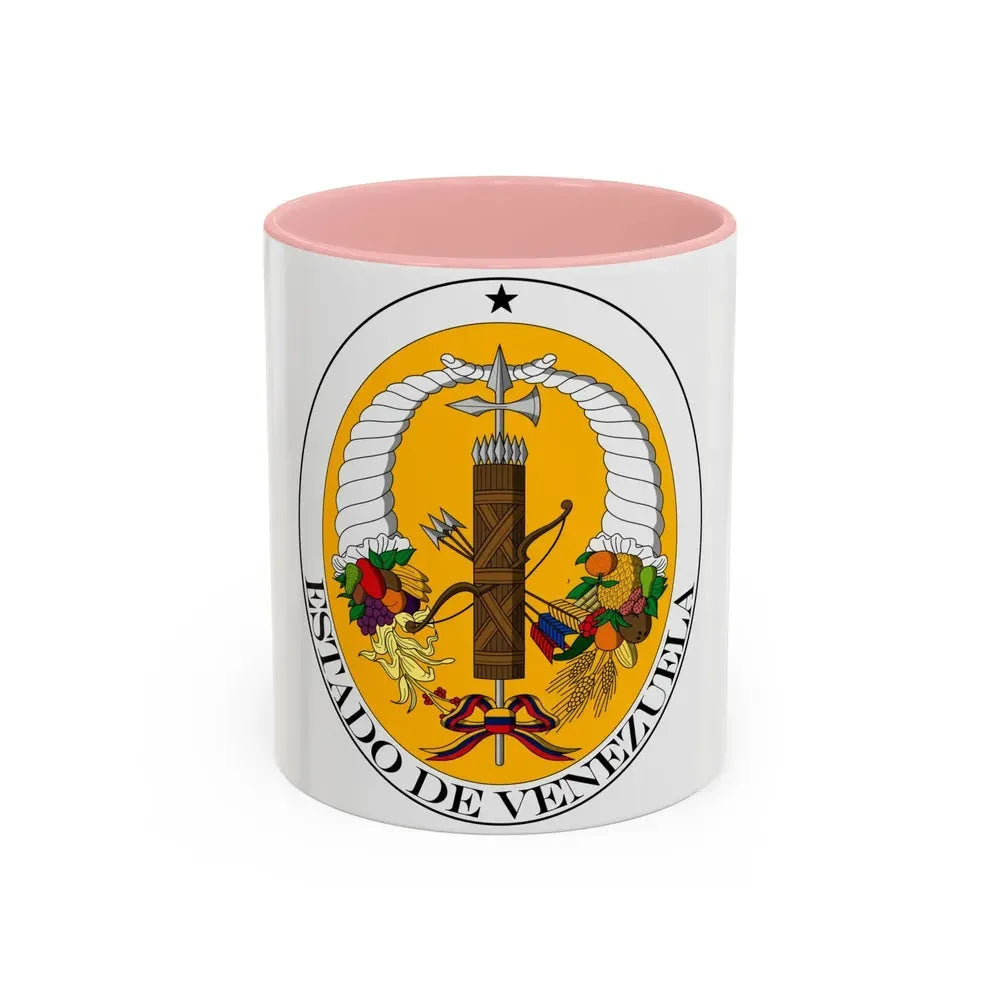 Coat of arms of Venezuela (1830-1836) - Accent Coffee Mug 11oz Pink - Go Mug Yourself