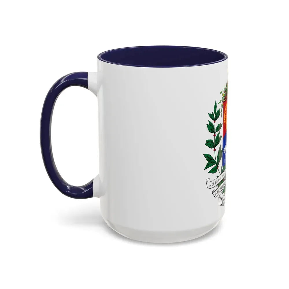 Coat of arms of Venezuela (1871) - Accent Coffee Mug - Go Mug Yourself
