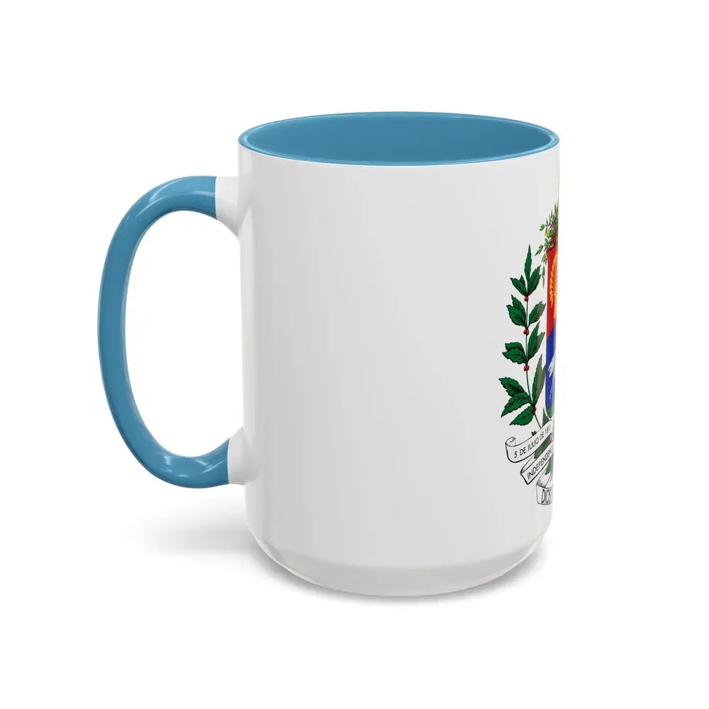 Coat of arms of Venezuela (1871) - Accent Coffee Mug - Go Mug Yourself