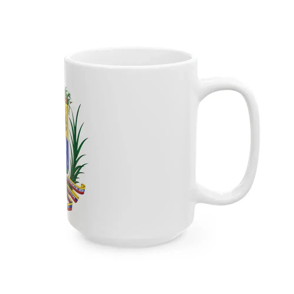 Coat of arms of Venezuela (1954-2006) - White Coffee Mug - Go Mug Yourself