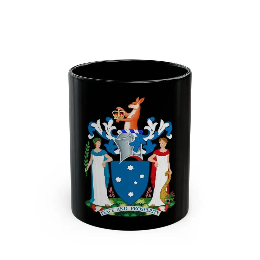 Coat of Arms of Victoria - Black Coffee Mug 11oz - Go Mug Yourself