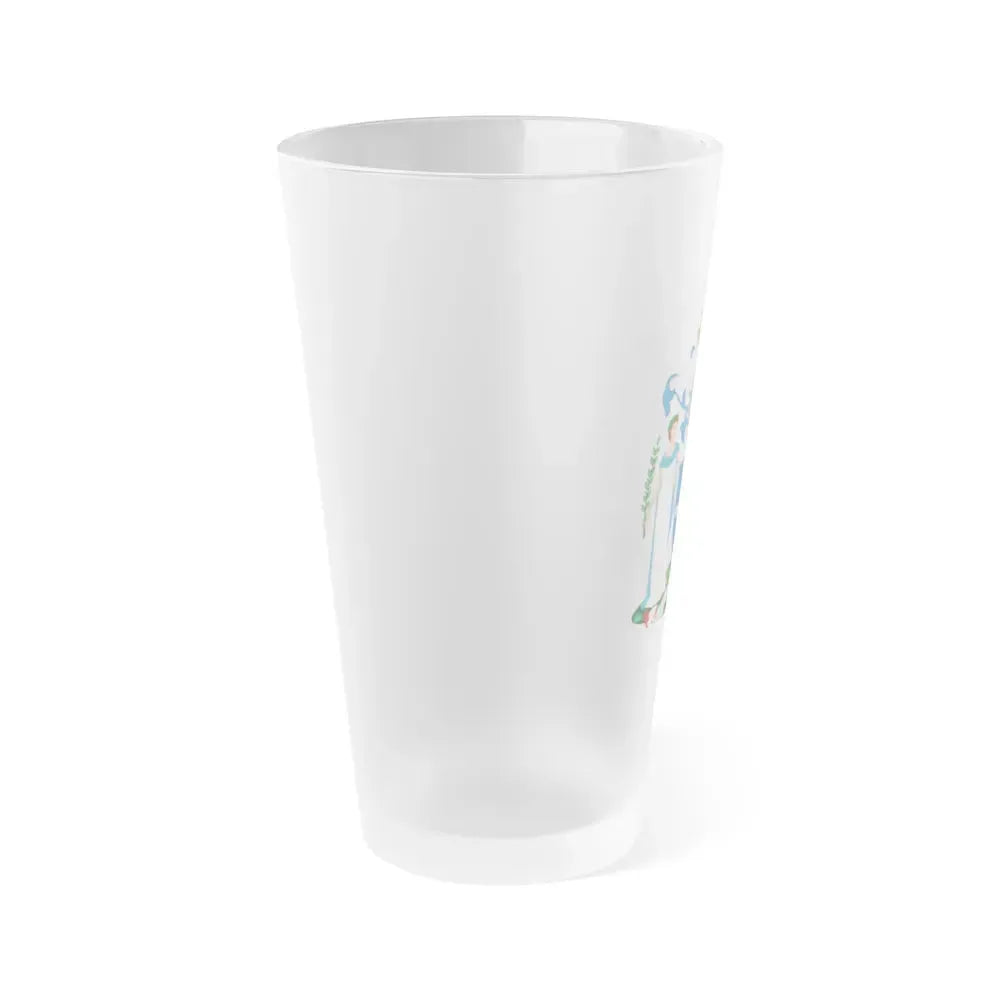 Coat of Arms of Victoria - Frosted Pint Glass 16oz - Go Mug Yourself