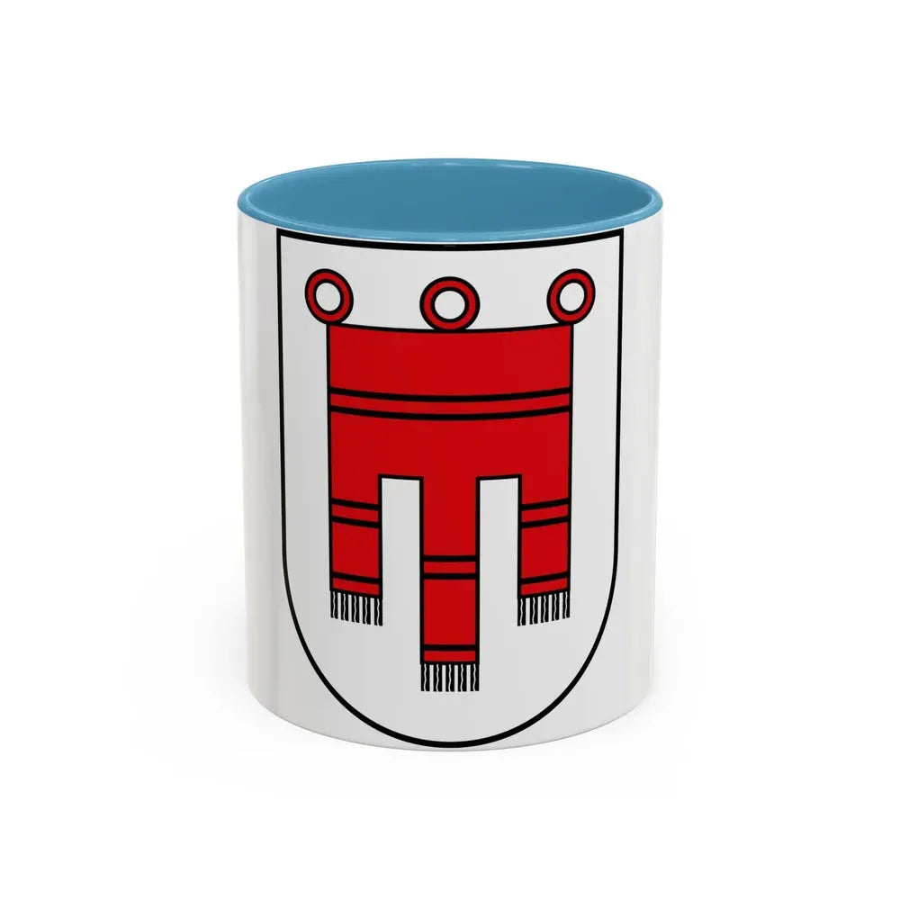 Coat of Arms of Vorarlberg Austria - Accent Coffee Mug 11oz Light Blue - Go Mug Yourself
