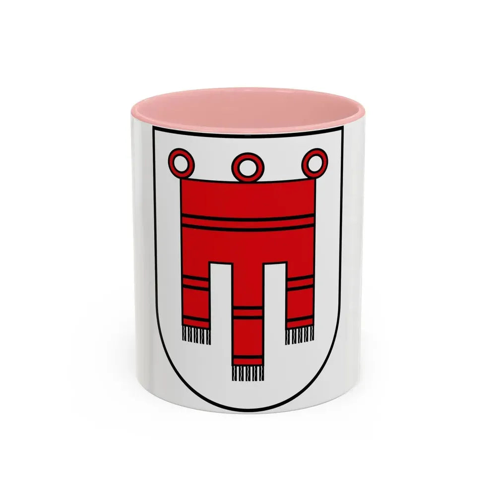 Coat of Arms of Vorarlberg Austria - Accent Coffee Mug 11oz Pink - Go Mug Yourself