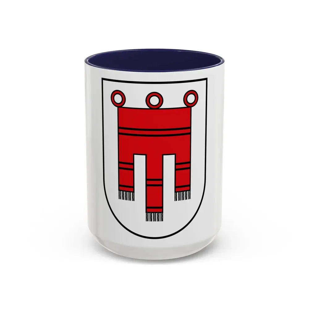 Coat of Arms of Vorarlberg Austria - Accent Coffee Mug 15oz Navy - Go Mug Yourself