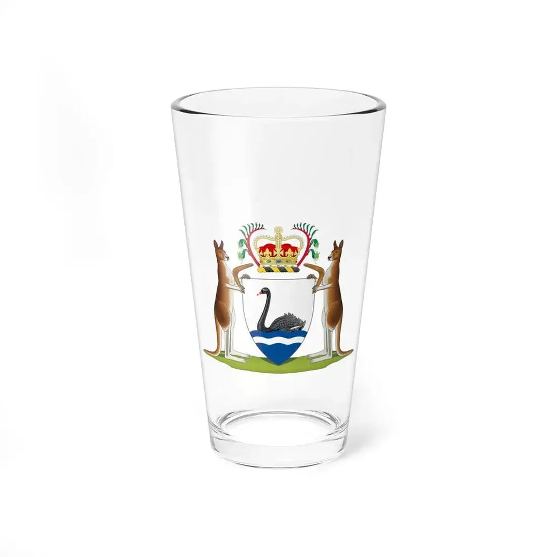 Coat of arms of Western Australia - Pint Glass 16oz 16oz - Go Mug Yourself