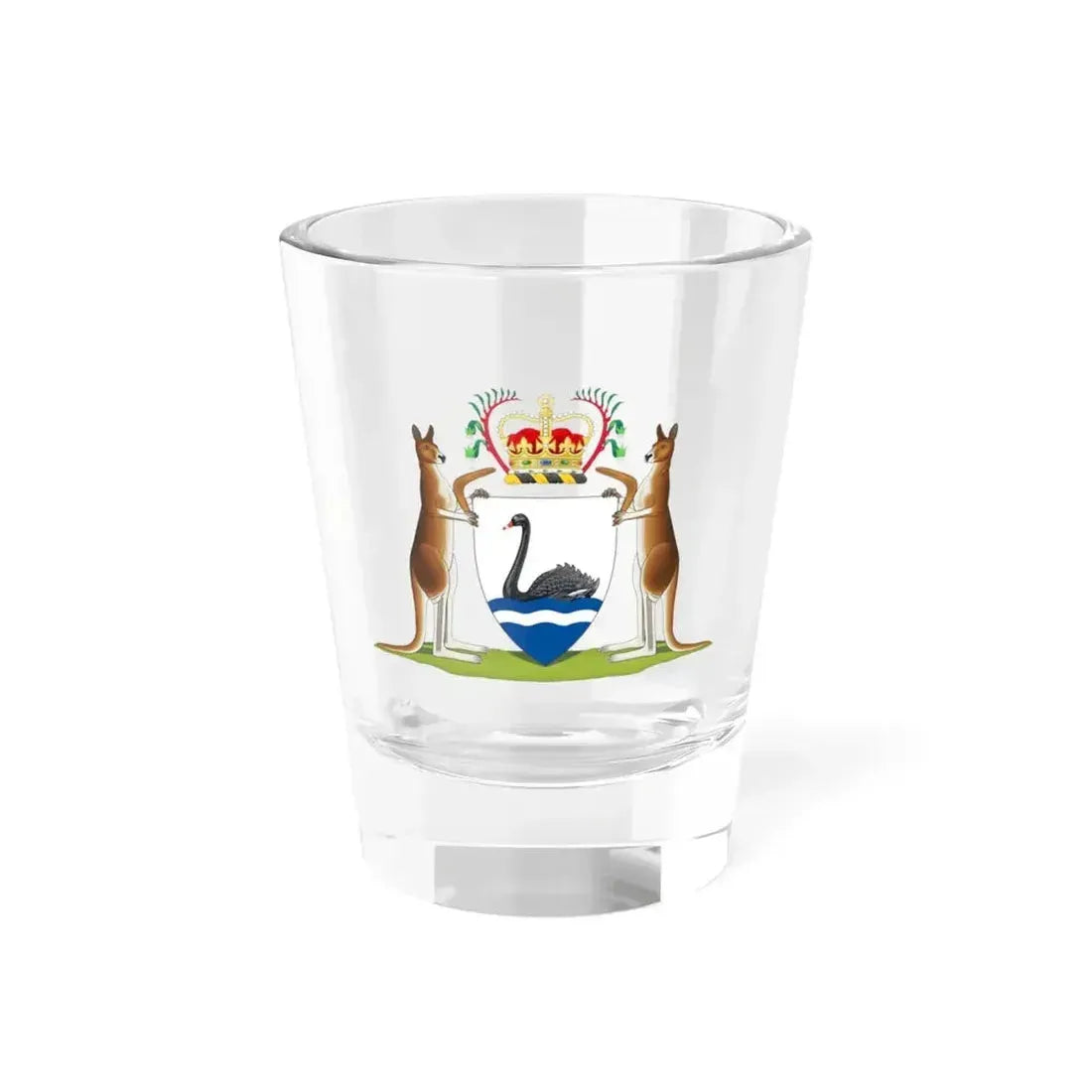 Coat of arms of Western Australia - Shot Glass 1.5oz 1.5oz - Go Mug Yourself