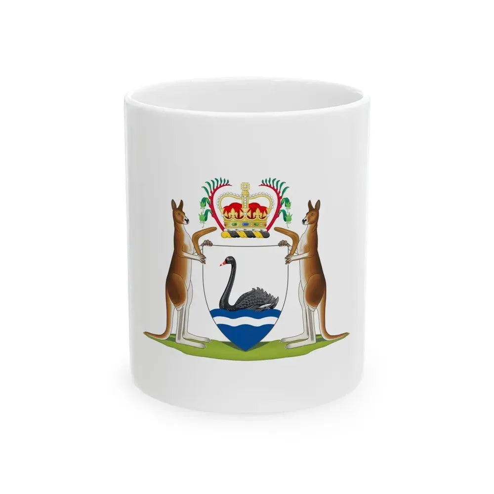 Coat of arms of Western Australia - White Coffee Mug 11oz - Go Mug Yourself