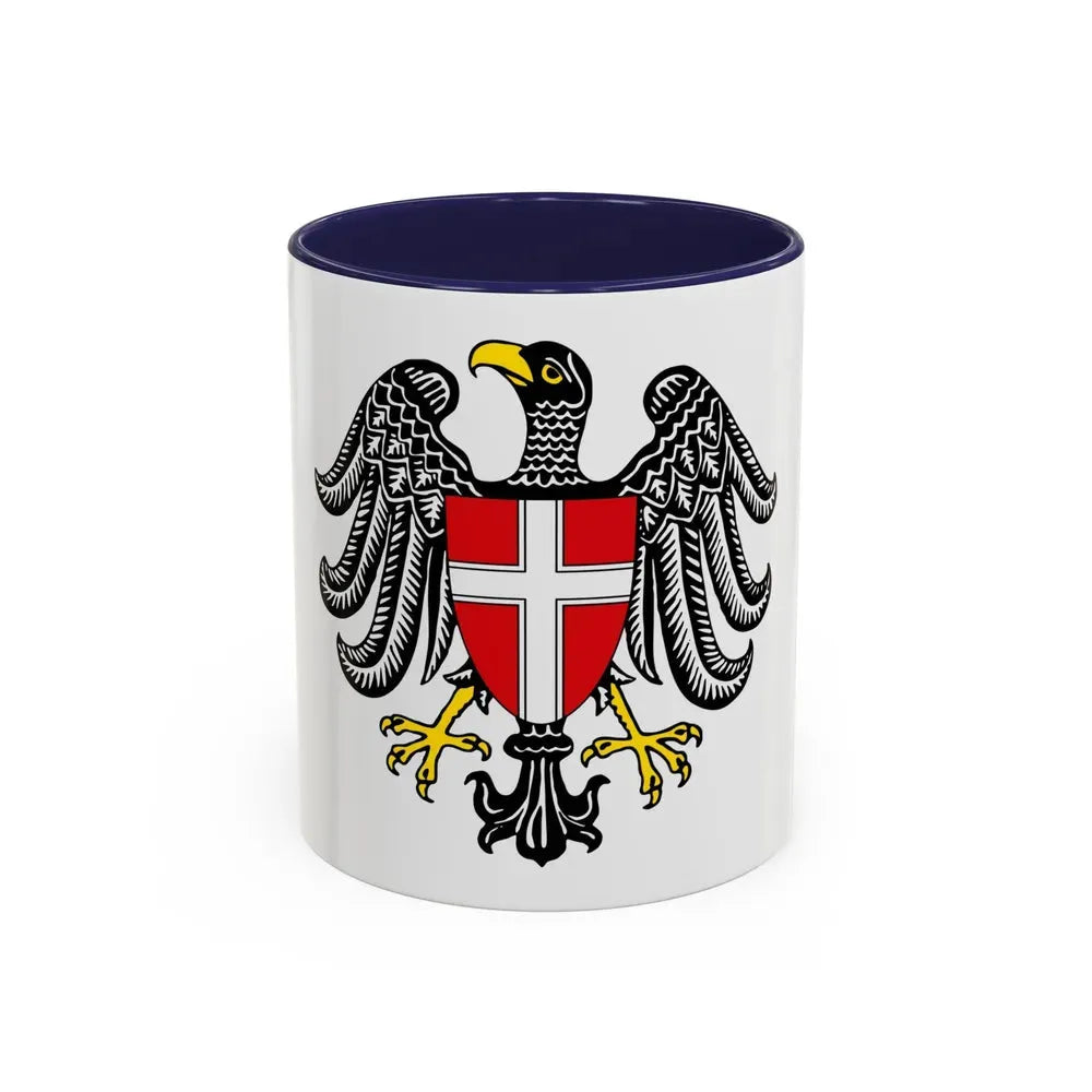 Coat of Arms of Wien Austria - Accent Coffee Mug 11oz Navy - Go Mug Yourself
