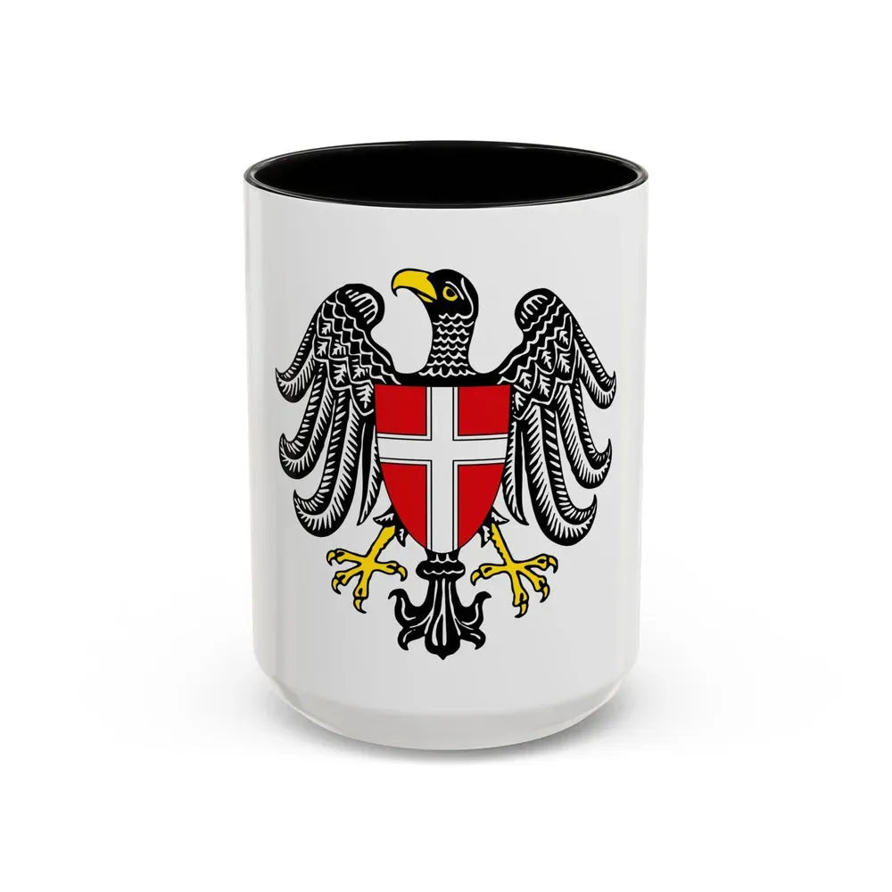 Coat of Arms of Wien Austria - Accent Coffee Mug 15oz Black - Go Mug Yourself