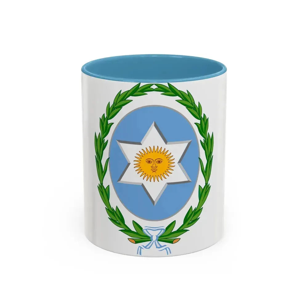 Coat of Arms Salta Argentina - Accent Coffee Mug 11oz Light Blue - Go Mug Yourself